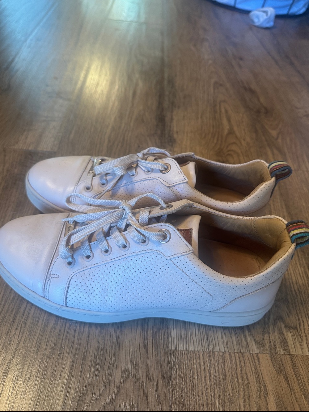 ROYAL ALBATROSS light pink Perforated Leather golf shoe
